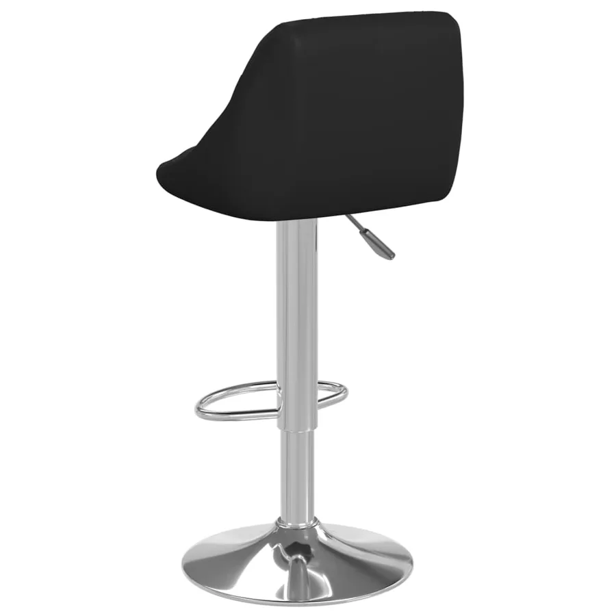 Tabourets de bar lot de 2 noir similicuir - 5
