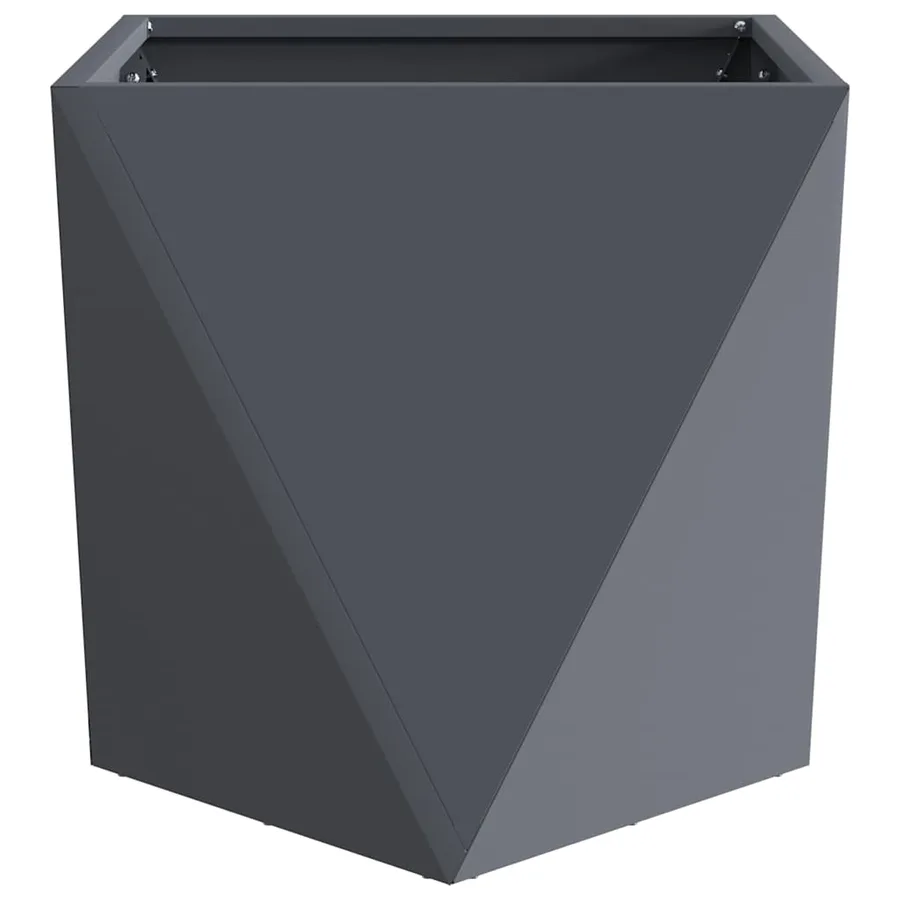 Jardinière 2 pc Anthracite 50 x 50 x 50 cm Acier - 6