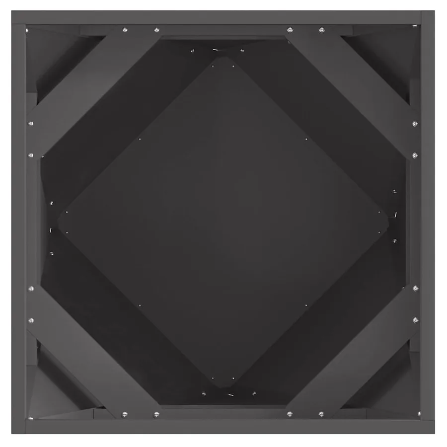Jardinière Noir 50 x 50 x 50 cm Acier - 6