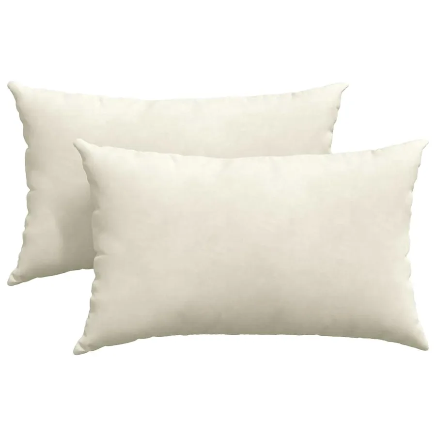 Coussins de canapé 2 pcs Crème 50 x 30 cm - 2