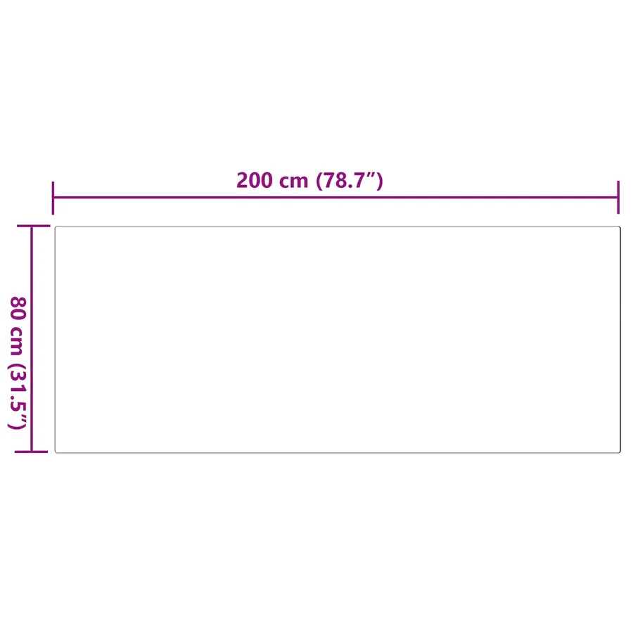 Tapis antidérapant en fausse de lapin OLITE Rose 80 x 200 cm - 8