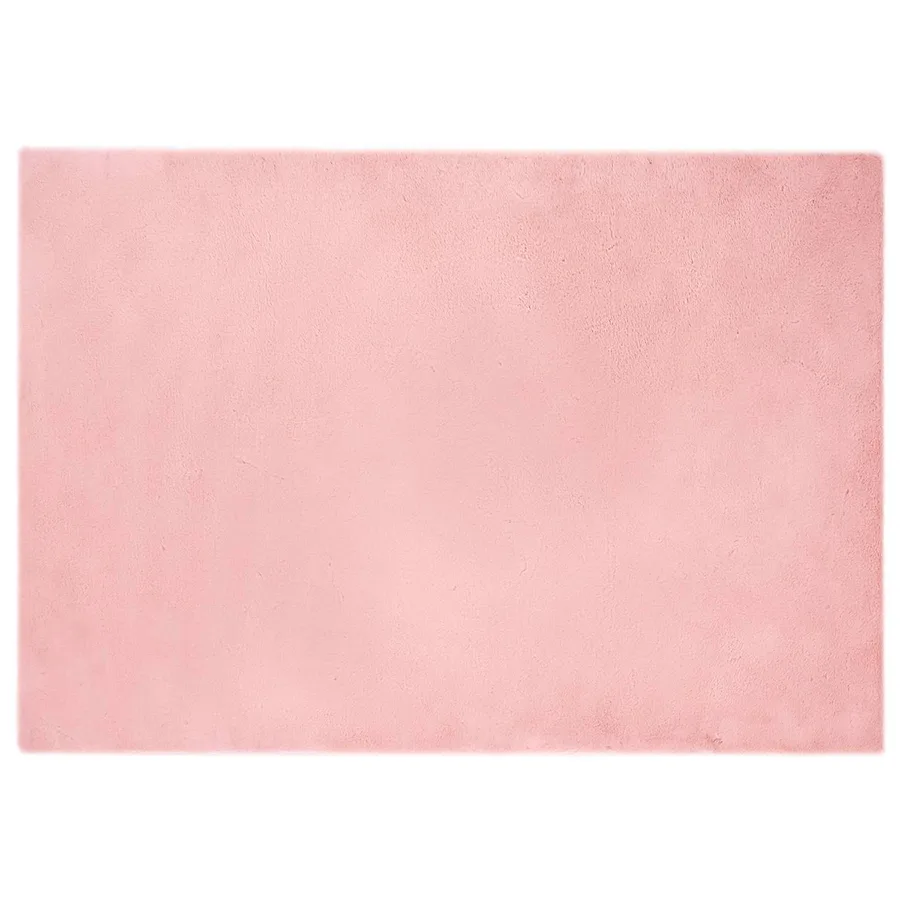 Tapis antidérapant en fausse de lapin OLITE Rose 140 x 200 cm - 2