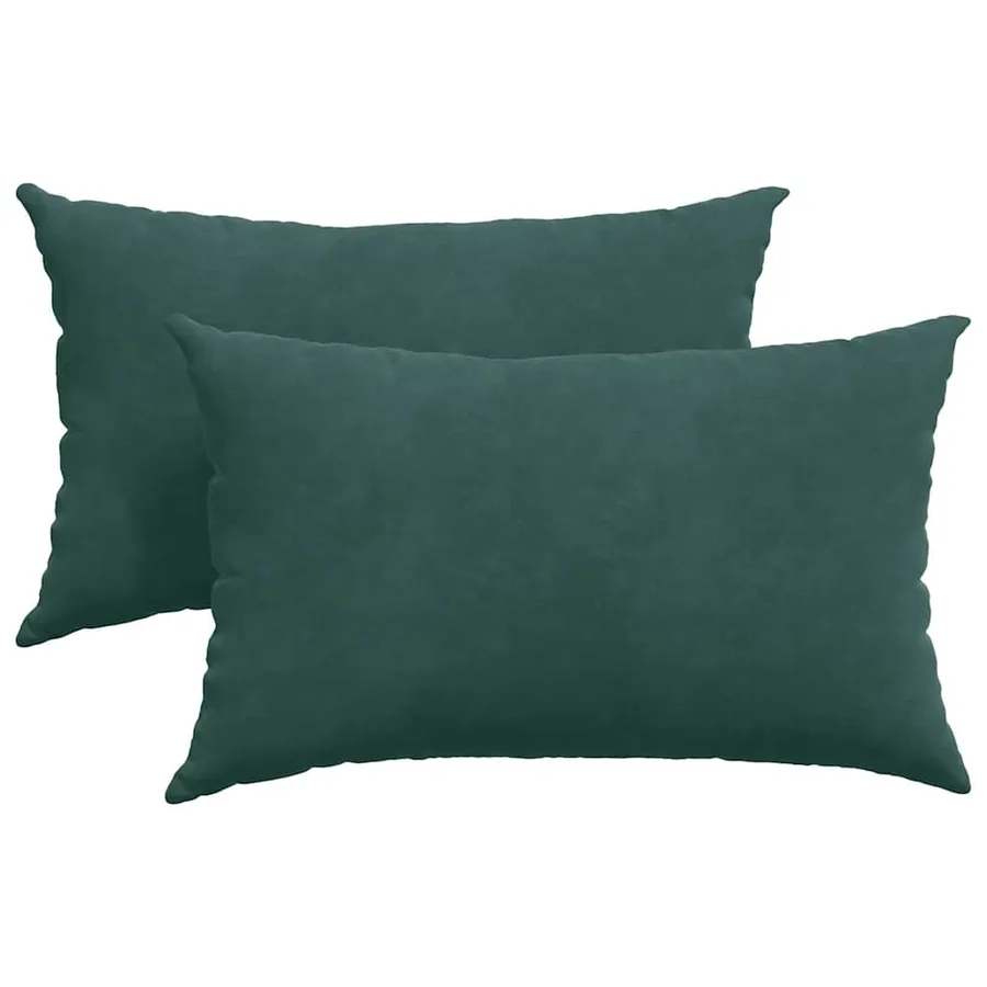 Coussins de canapé 2 pcs Vert foncé 50 x 30 cm - 2