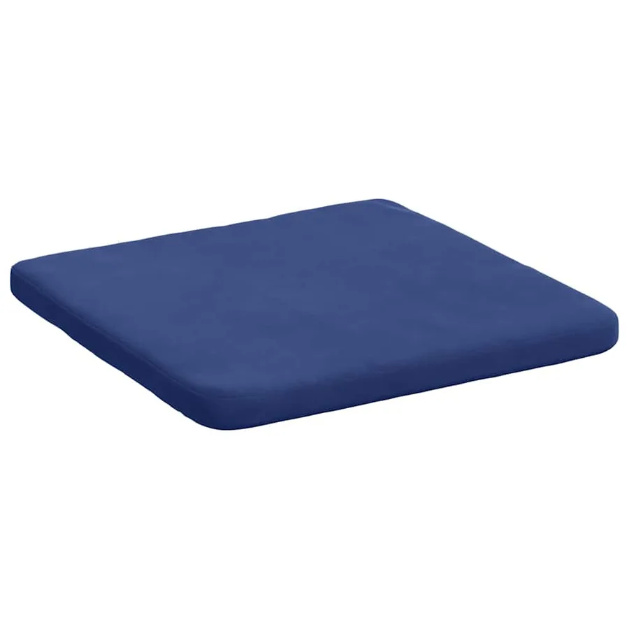 Coussins de siège 4 pcs Bleu police 40 x 40 x 3 cm Velours - 5