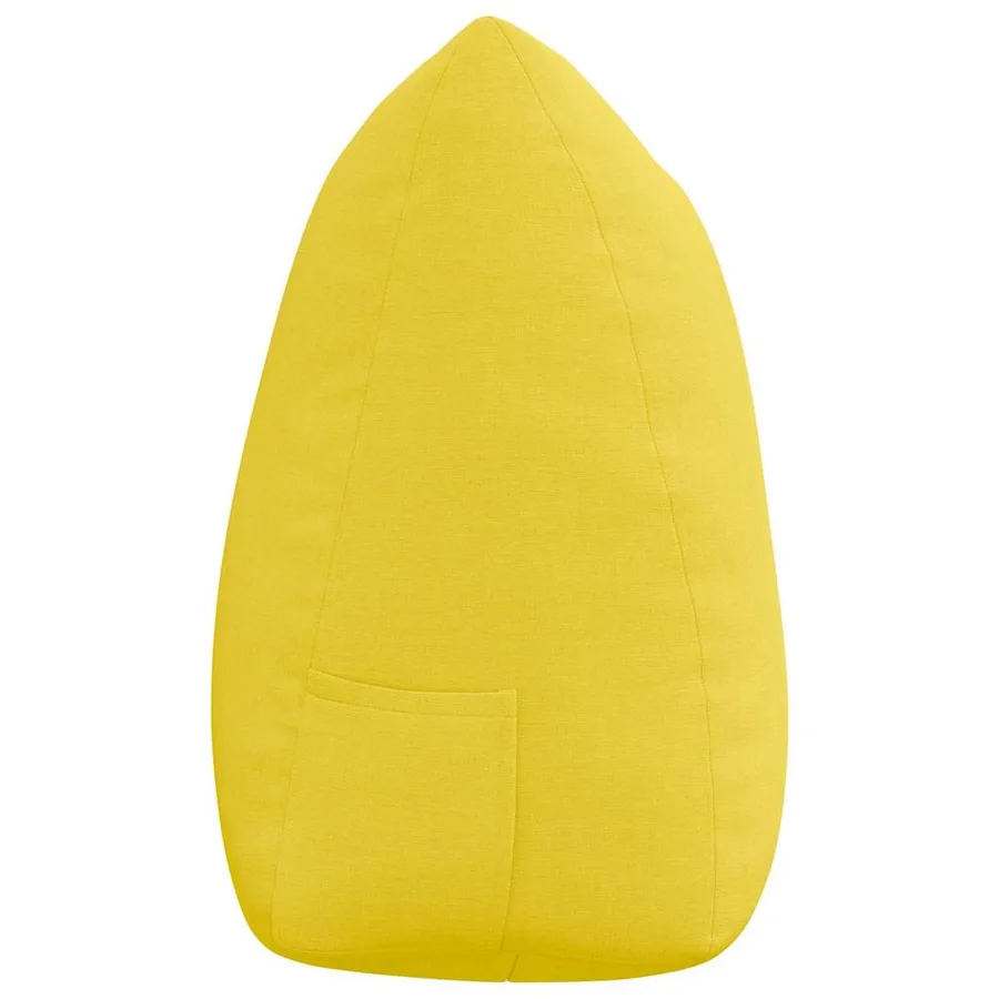 Coussin de Dos Jaune clair 140 x 24 x 50 cm tissu - 7