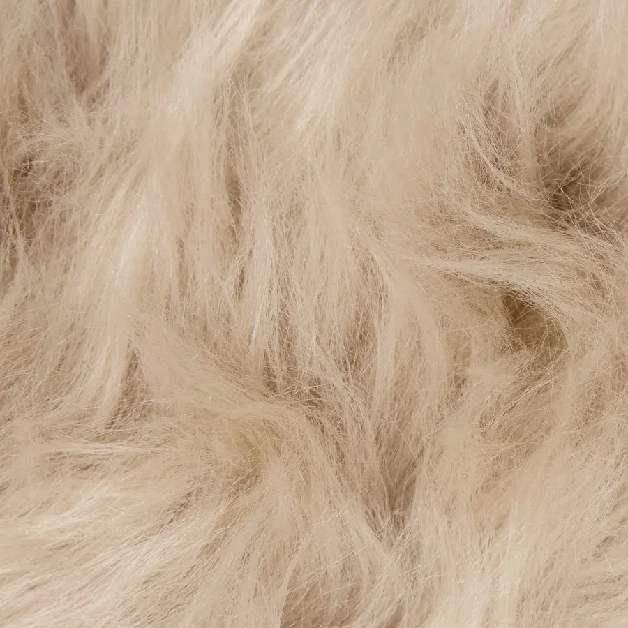 Tapis en fausse TAFALLA Beige 80 x 200 cm Polyester - 9