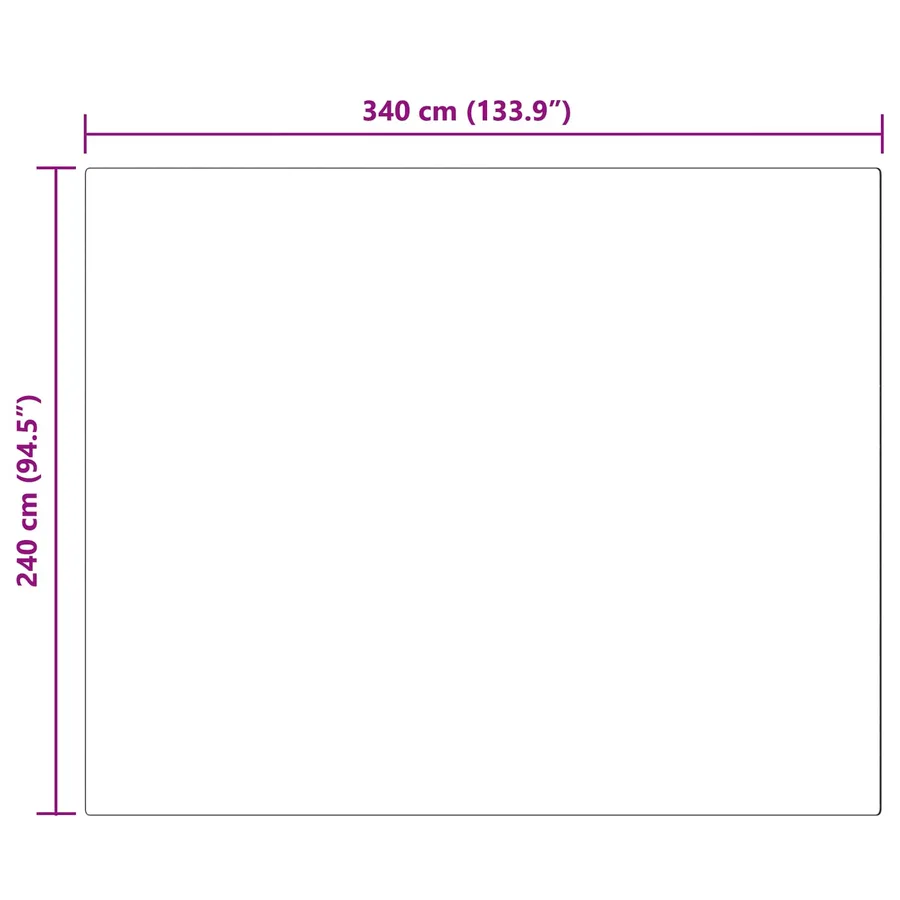Tapis en fausse TAFALLA Anthracite 240 x 340 cm Polyester - 8