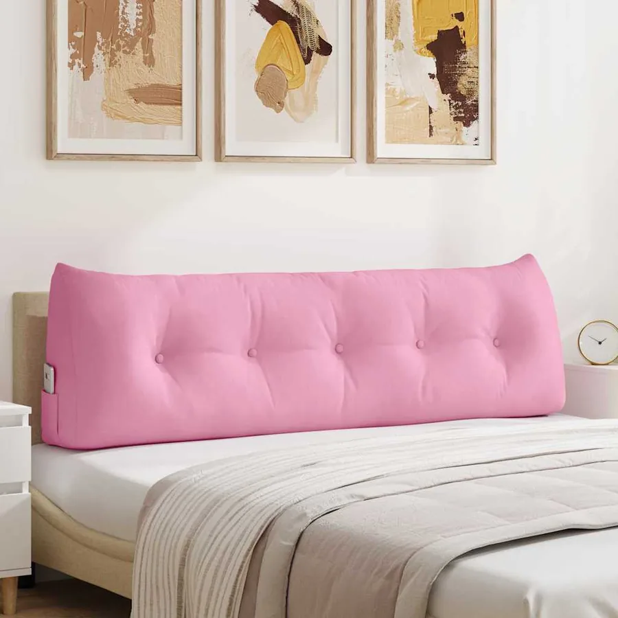 Coussin de Dos Rose 160 x 24 x 50 cm tissu