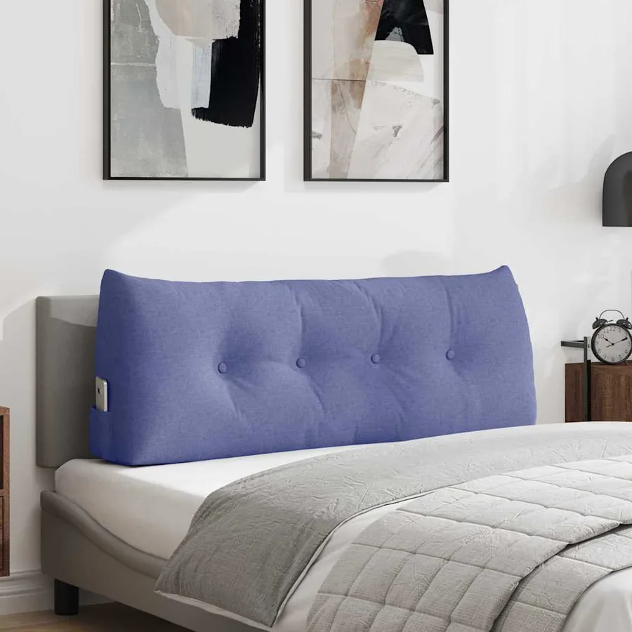 Coussin de Dos Bleu denim 120 x 24 x 50 cm tissu