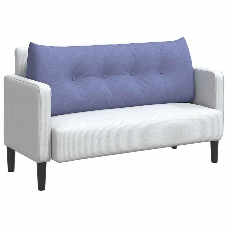 Coussin de Dos Bleu denim 120 x 24 x 50 cm tissu - 3