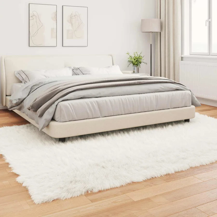 Tapis en fausse TAFALLA Blanc 240 x 340 cm Polyester - 4