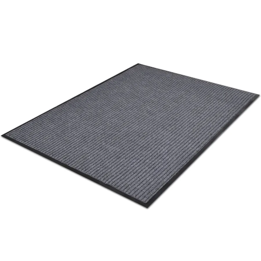 Paillassons 2 pcs PVC Gris 90x60 cm - 2