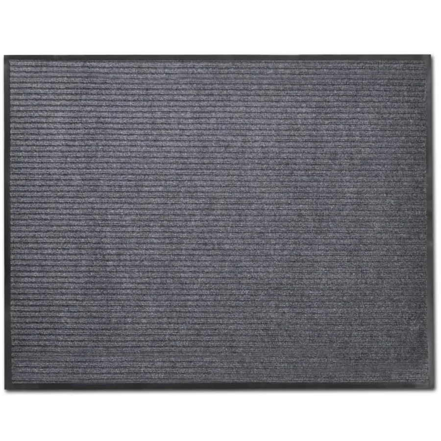 Paillassons 2 pcs PVC Gris 90x60 cm - 3