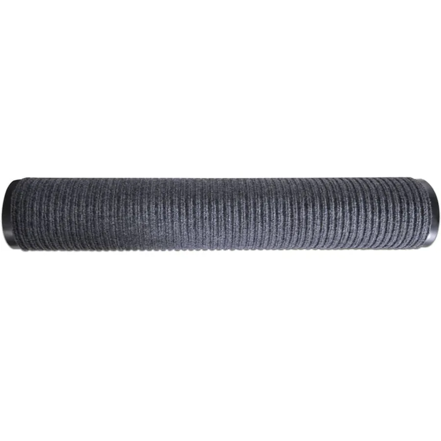 Paillassons 2 pcs PVC Gris 90x60 cm - 5