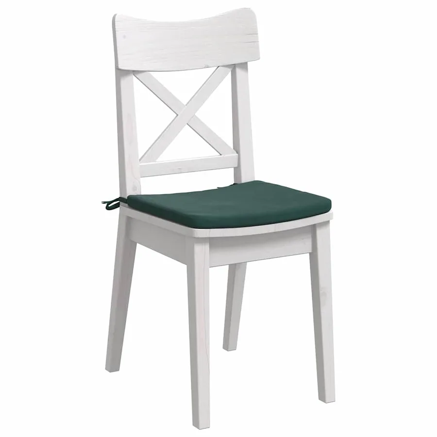 Coussins de siège 4 pcs Vert foncé 40 x 40 x 3 cm Velours - 3