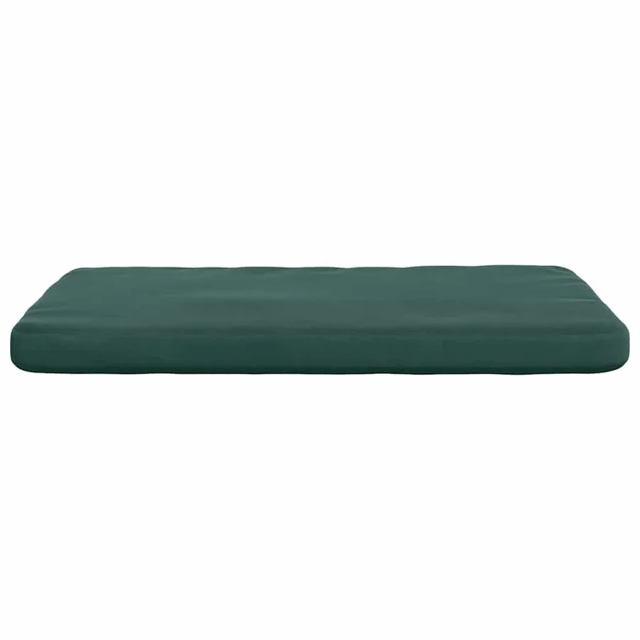 Coussins de siège 4 pcs Vert foncé 40 x 40 x 3 cm Velours - 6