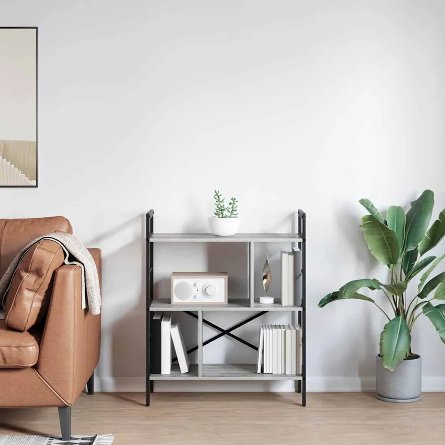 Étagère Gris Sonoma 75 x 30 x 91 cm Bois d'ingénierie - 4