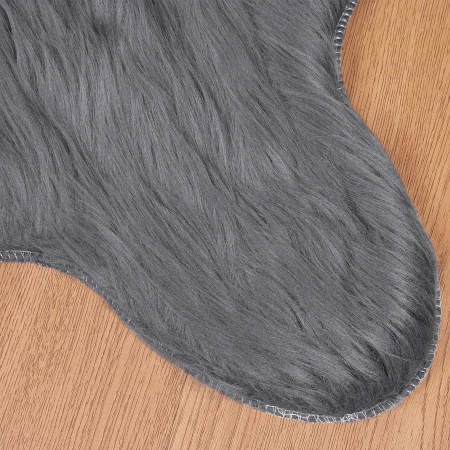 Tapis en fausse TAFALLA Anthracite 50 x 80 cm Polyester - 7