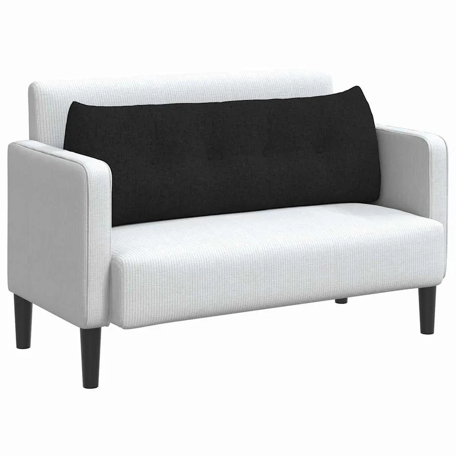 Coussin de Dos Noir 140 x 24 x 50 cm tissu - 3