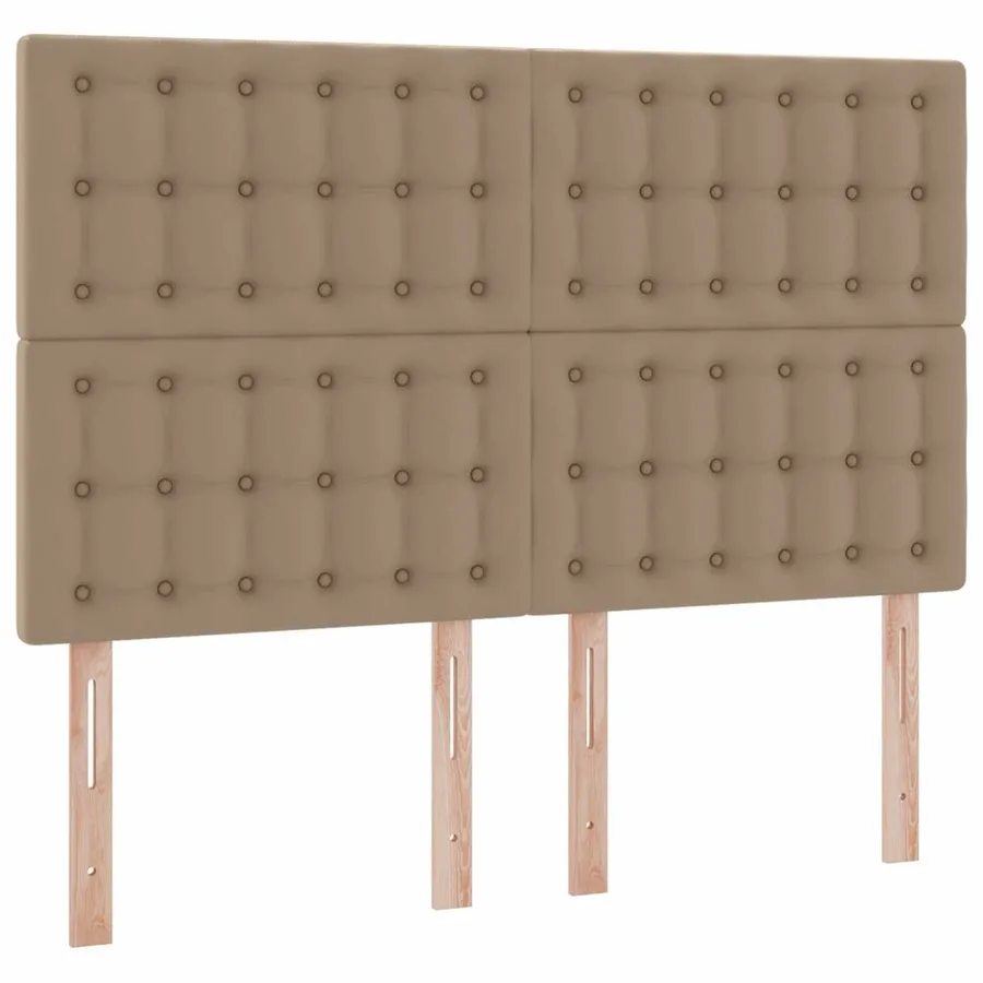 Lit avec rangement et LED Cappuccino 140 x 200 cm Simili cuir - 10