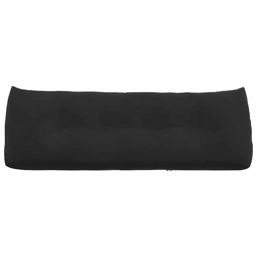 Coussin de Dos Noir 140 x 24 x 50 cm Velours - 6