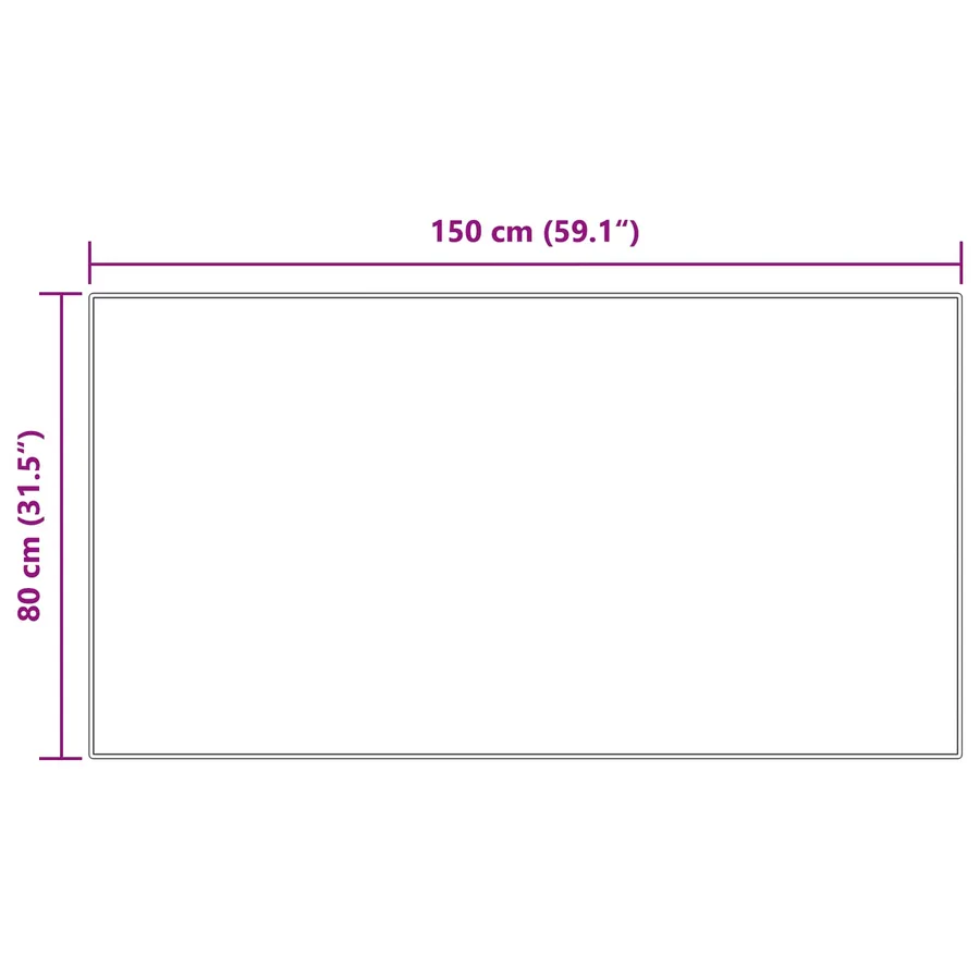 Tapis en fausse TAFALLA Crème 80 x 150 cm Polyester - 10