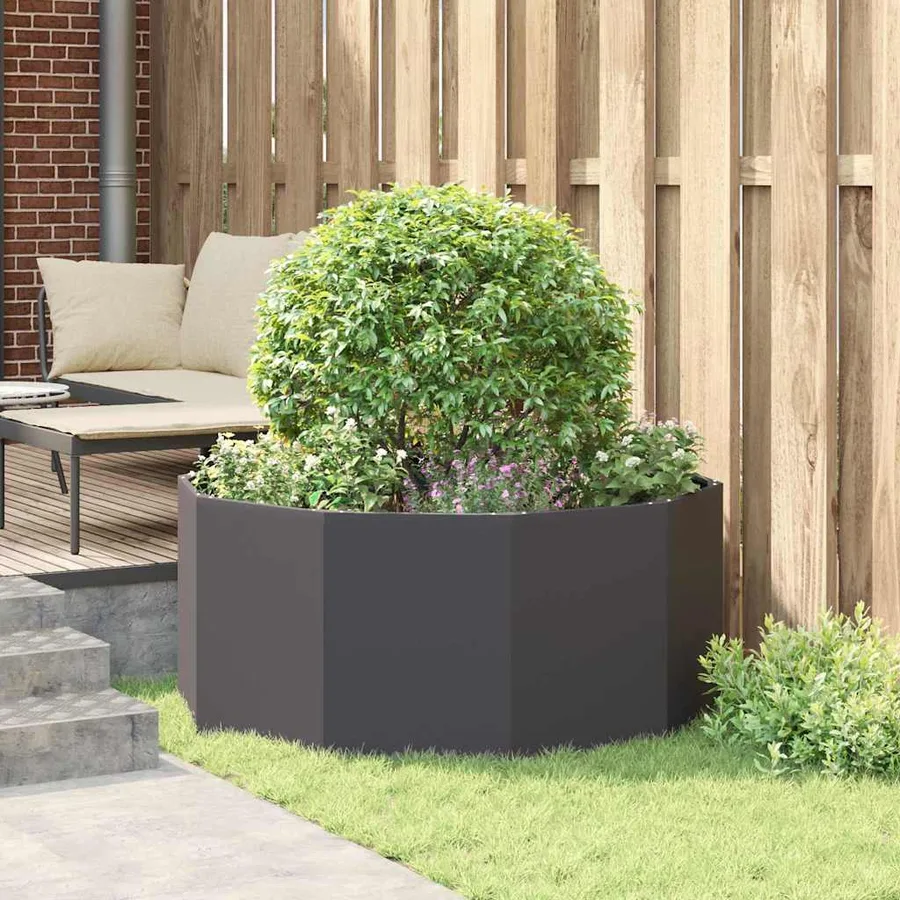 Jardinière Noir 120 x 120 x 50 cm Acier - 4