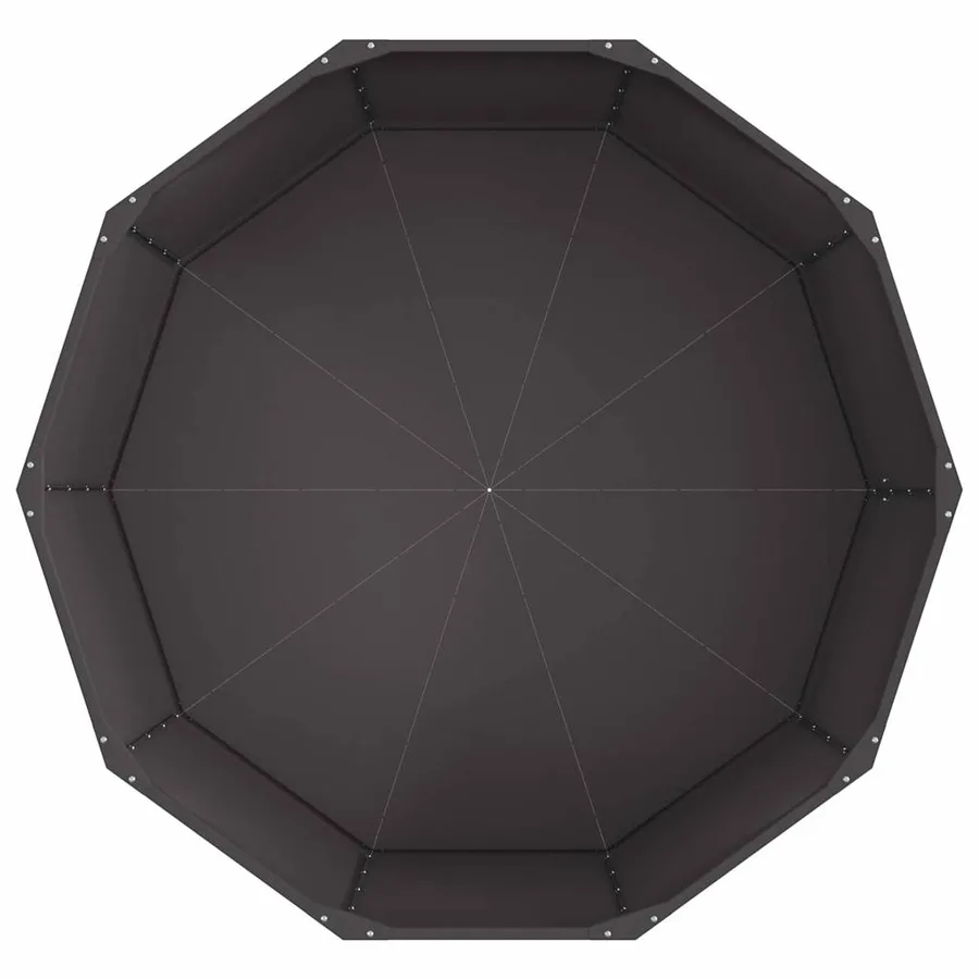 Jardinière Noir 120 x 120 x 50 cm Acier - 6