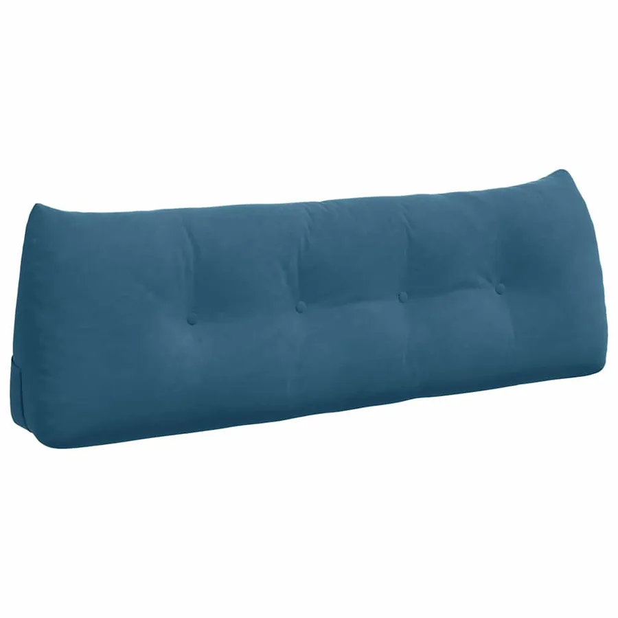 Coussin de Dos Bleu 140 x 24 x 50 cm Velours - 2