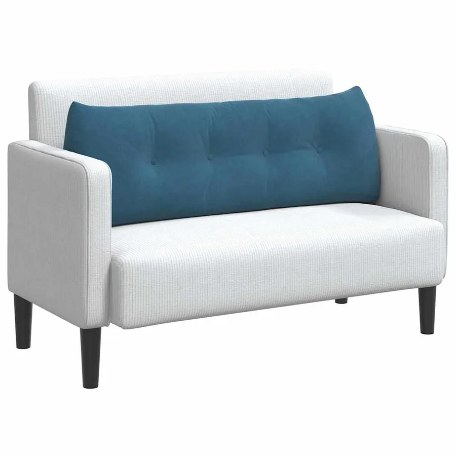 Coussin de Dos Bleu 140 x 24 x 50 cm Velours - 3