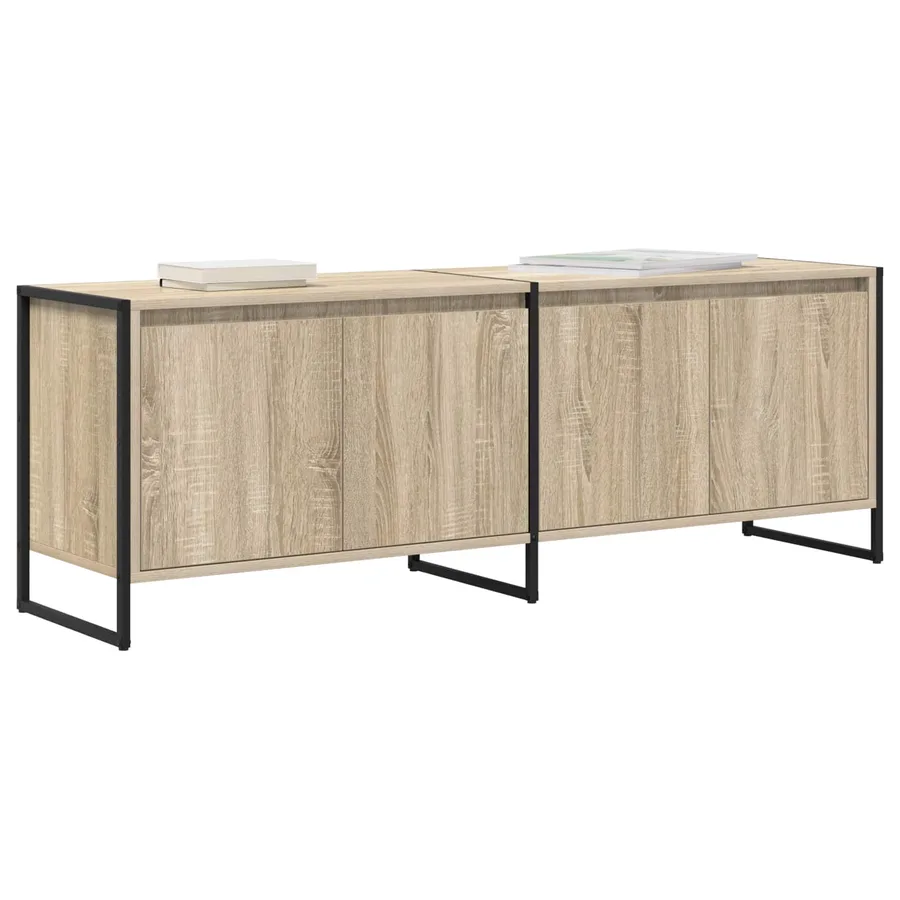 Meuble TV Sonoma 140 x 36 x 49.5 cm Bois d'ingénierie - 3