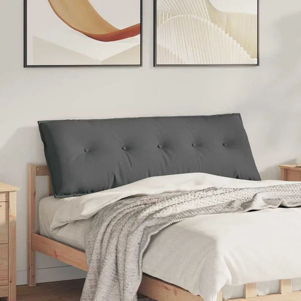 Coussin de Dos Gris foncé 140 x 19 x 50 cm tissu