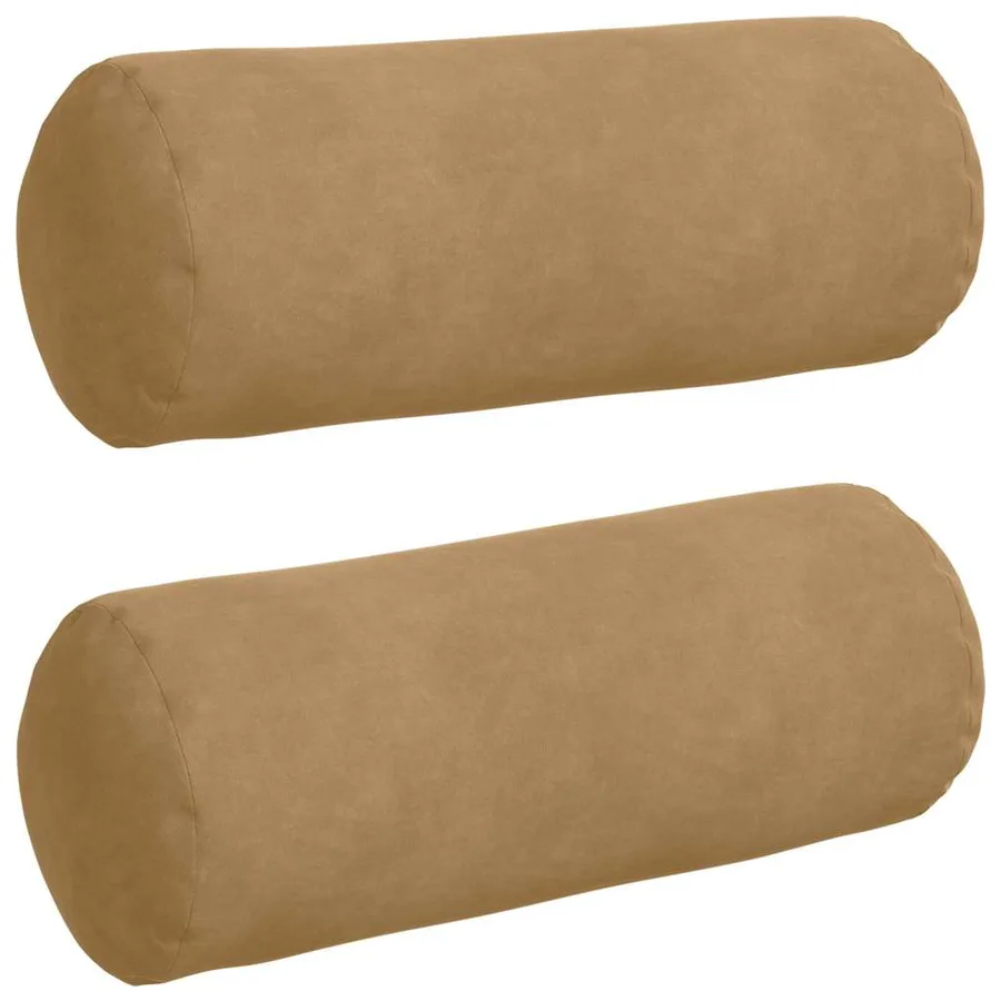 Coussins d'accent 2 pcs Marron Ø 15 x 40 cm - 2