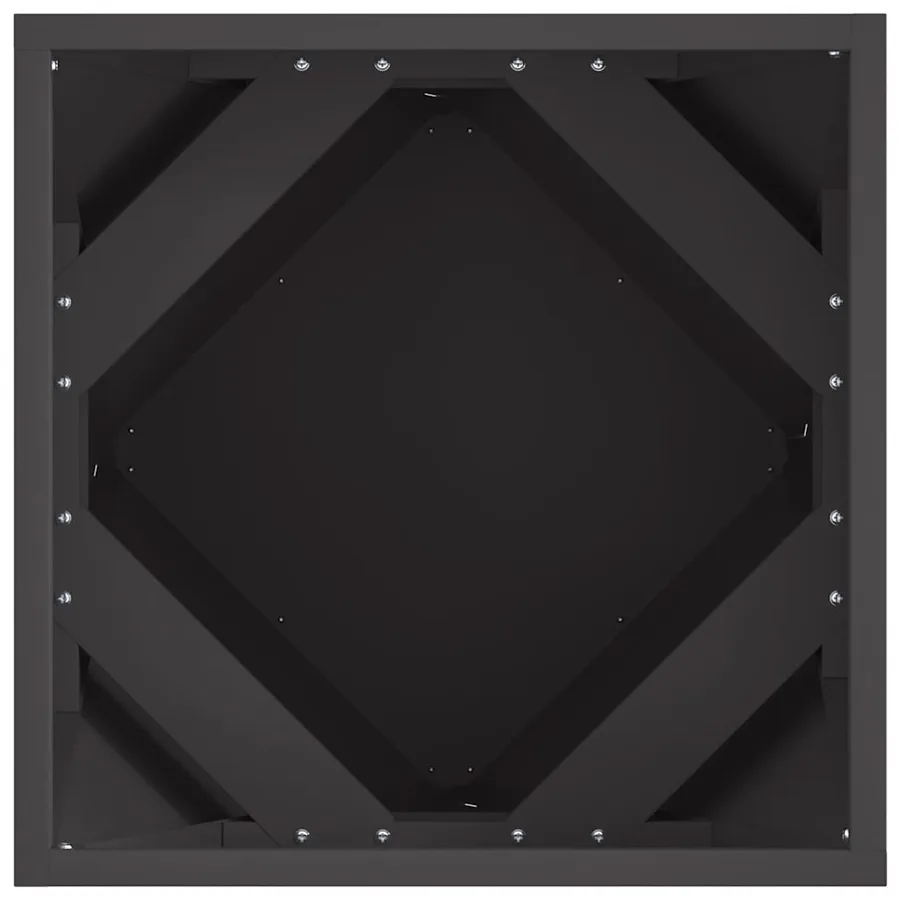 Jardinière Noir 40 x 40 x 40 cm Acier - 6