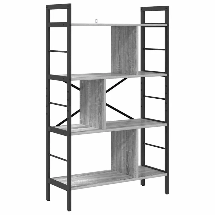Étagère Gris Sonoma 75 x 30 x 123,5 cm Bois d'ingénierie - 2