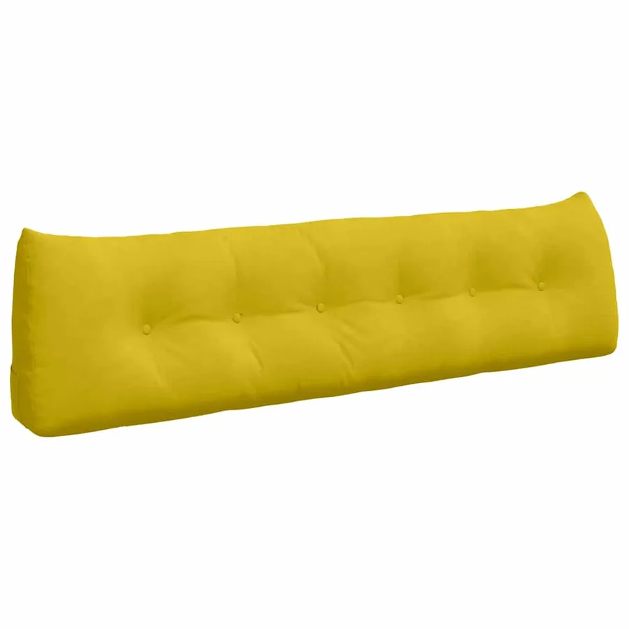 Coussin de Dos Jaune 180 x 24 x 50 cm Velours - 2