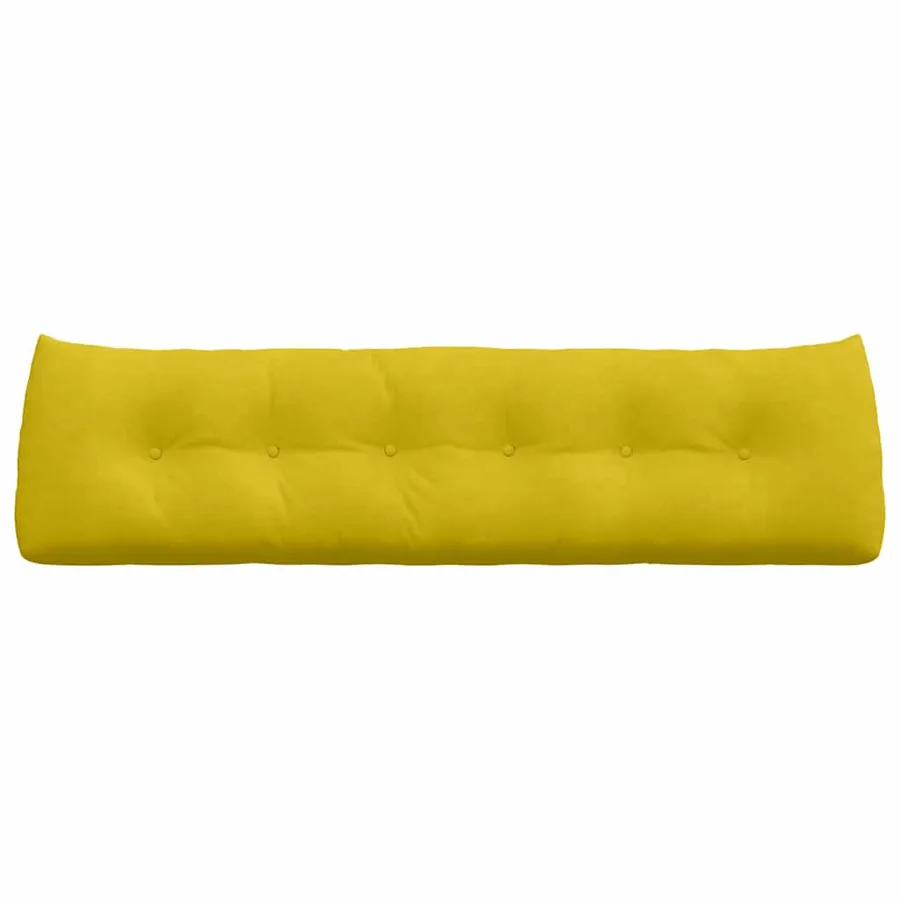 Coussin de Dos Jaune 180 x 24 x 50 cm Velours - 6