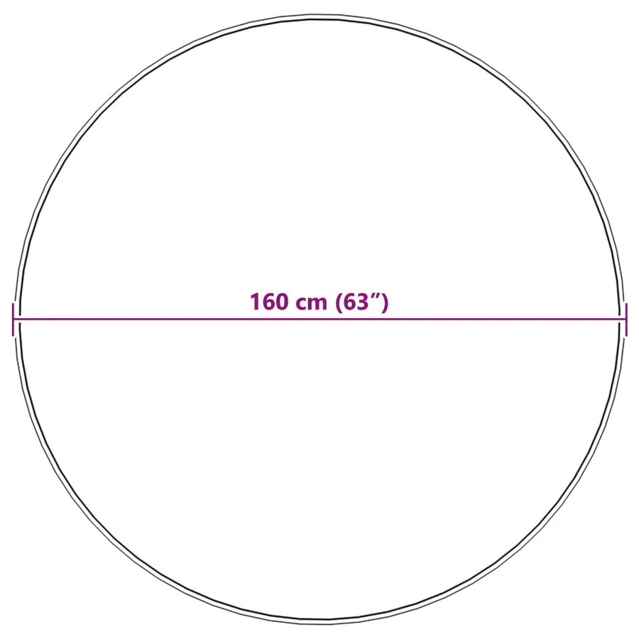 Tapis en fausse TAFALLA Blanc Ø 160 cm Polyester - 8