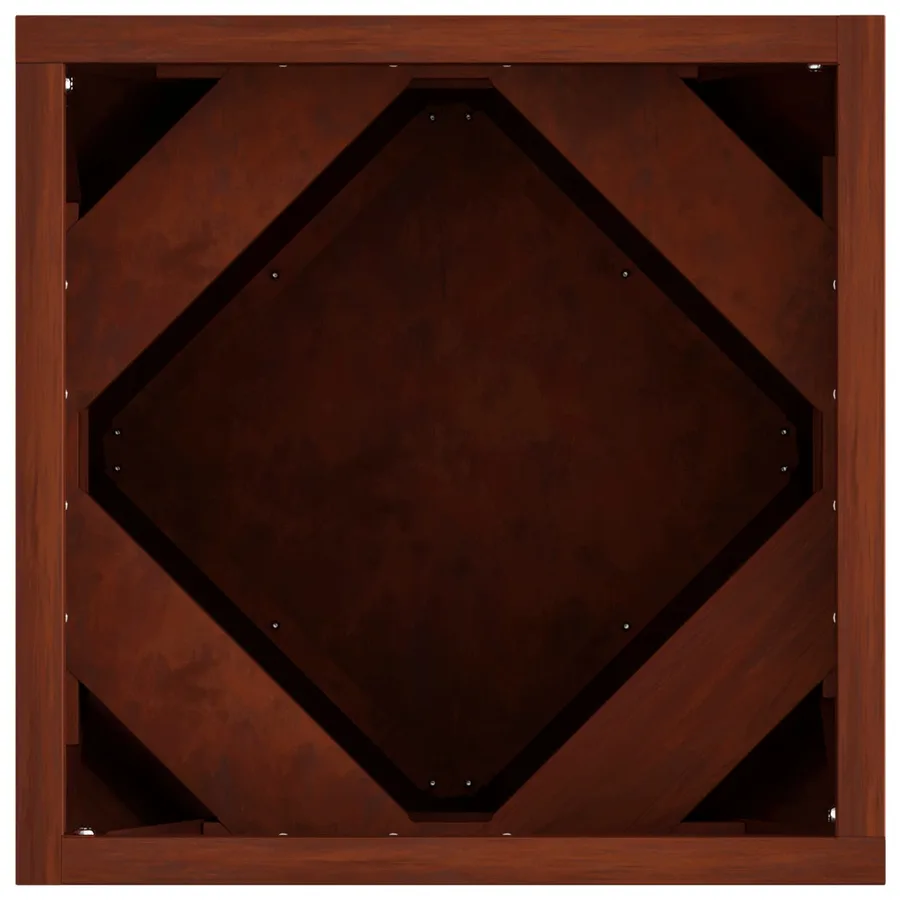 Jardinière Rouillé 30 x 30 x 30 cm Acier patiné - 7