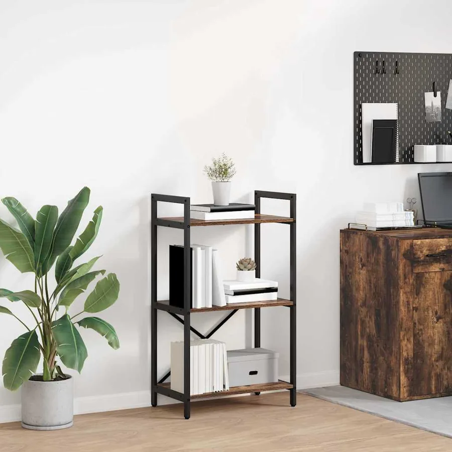 Étagère Chêne fumé 56 x 34 x 96 cm Bois d'ingénierie