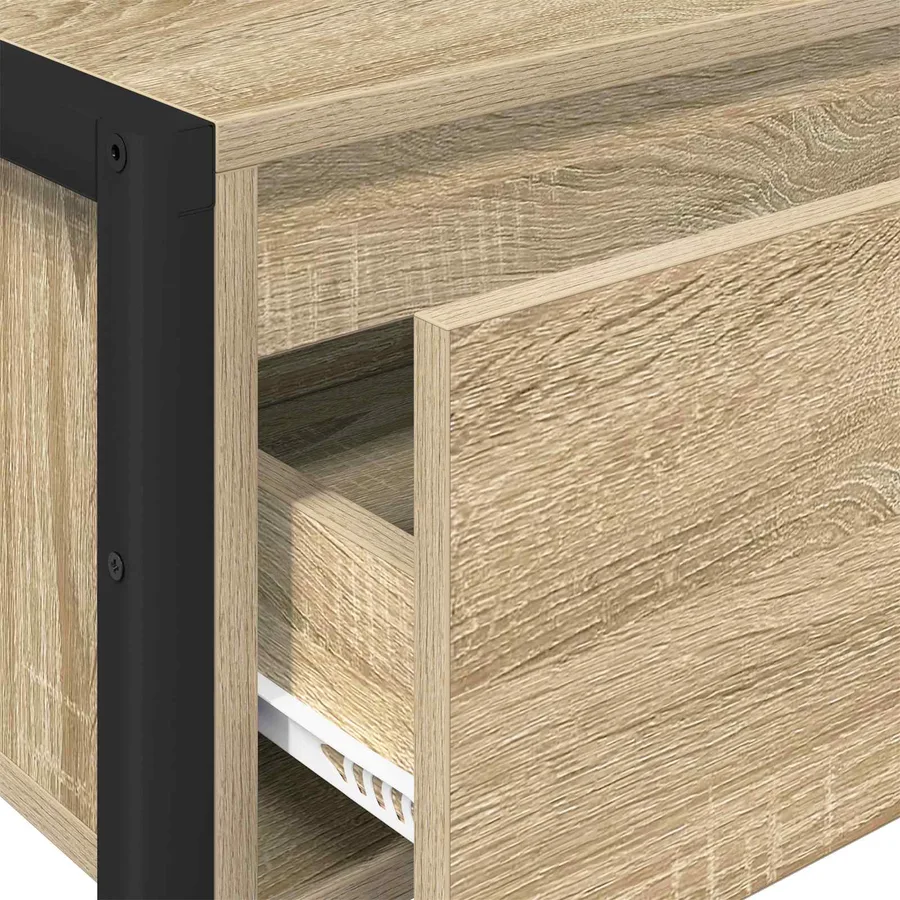 Table d'appoint Sonoma 100 x 36 x 75 cm Bois d'ingénierie - 9