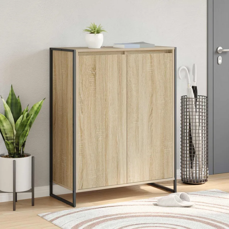 Cabinet à chaussures Sonoma 79 x 36 x 100 cm Bois d'ingénierie