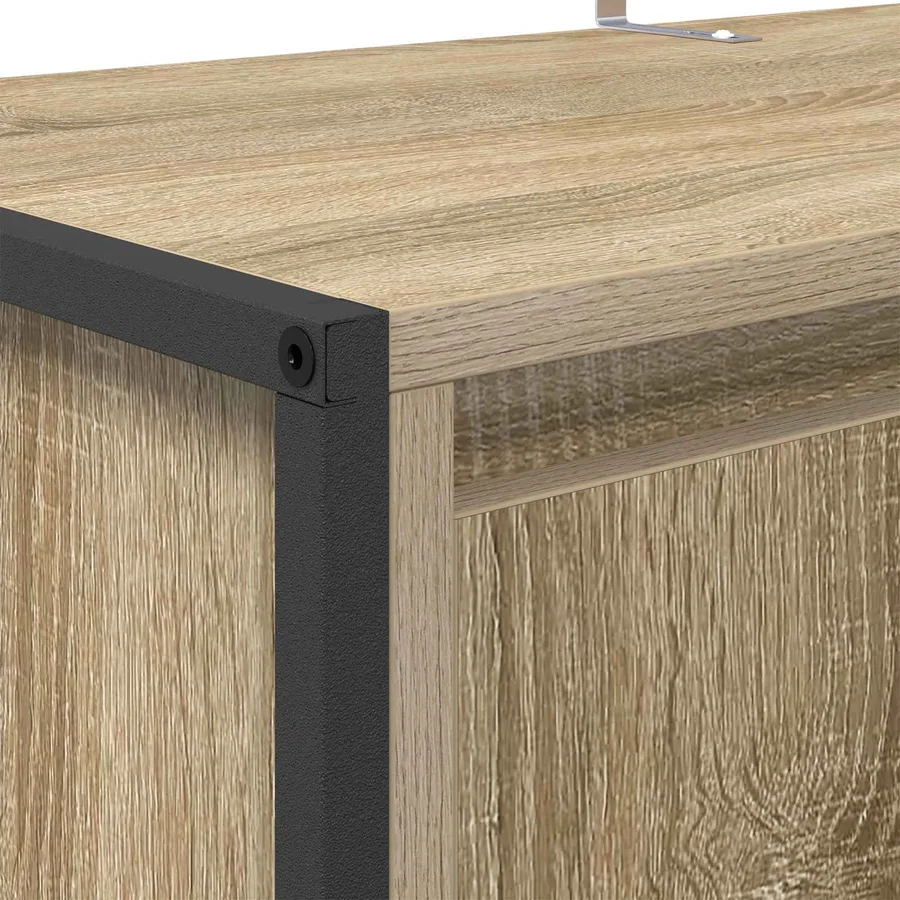 Cabinet à chaussures Sonoma 79 x 36 x 100 cm Bois d'ingénierie - 9