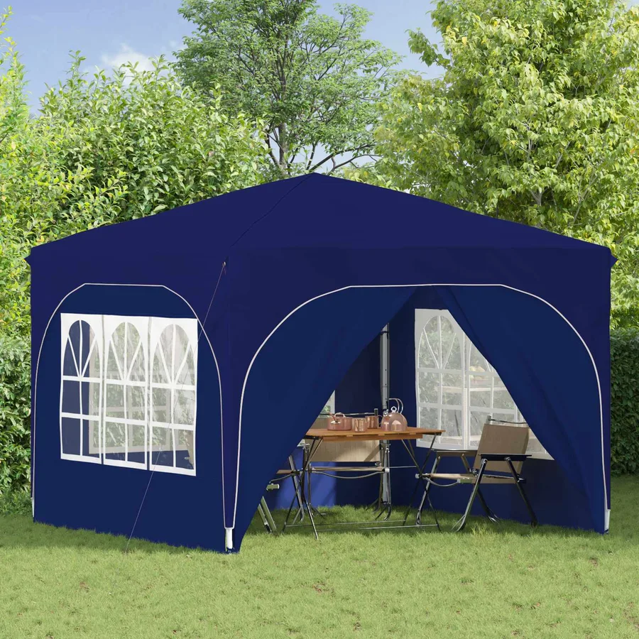 Tente de fête pop-up 290 x 290 x 245 cm Bleu - 3