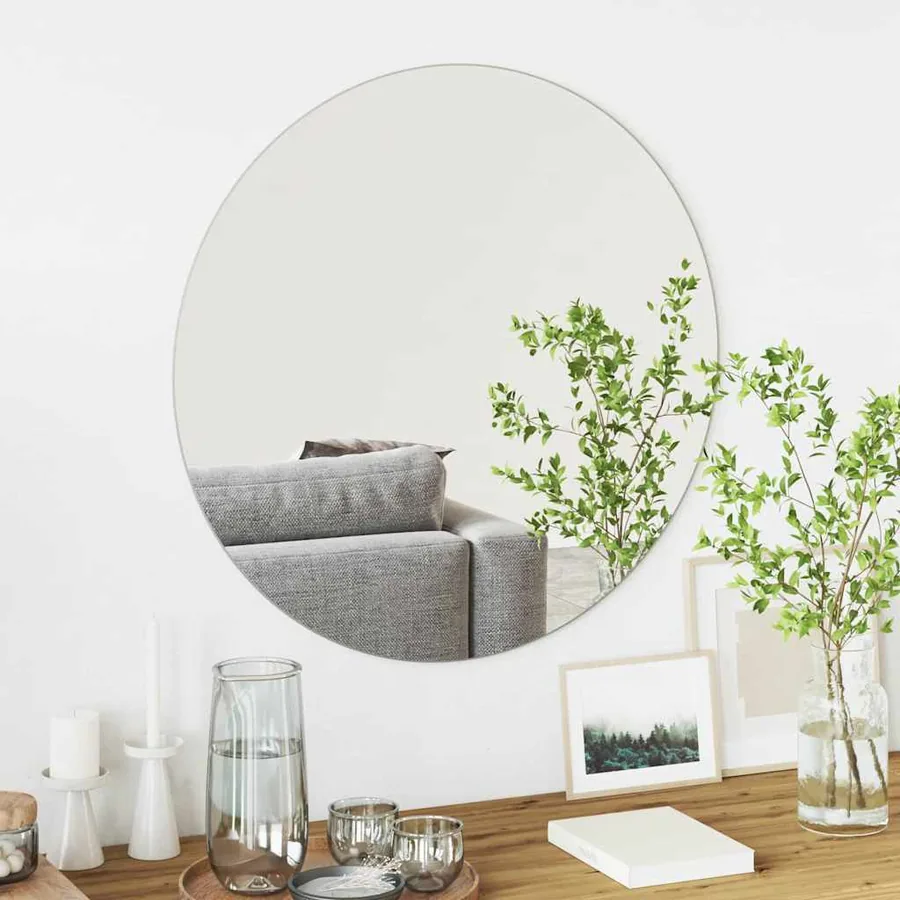 Miroir mural Rond Ø 70 cm verre trempé