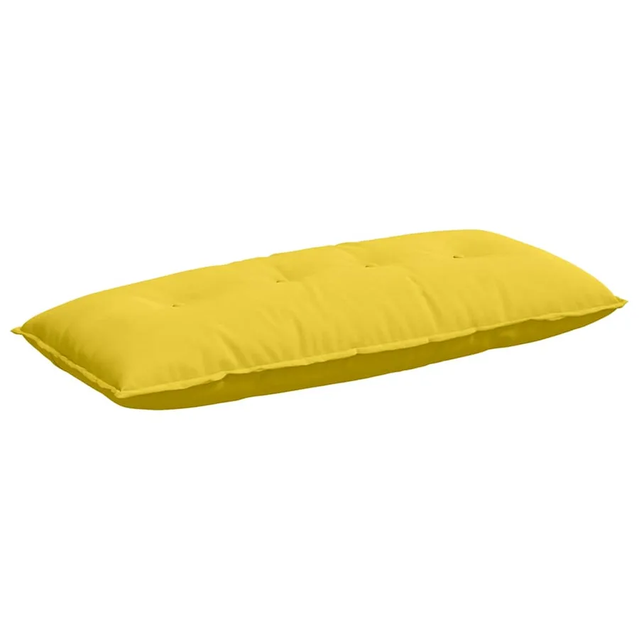 Coussin de Dos Jaune clair 120 x 19 x 50 cm tissu - 2