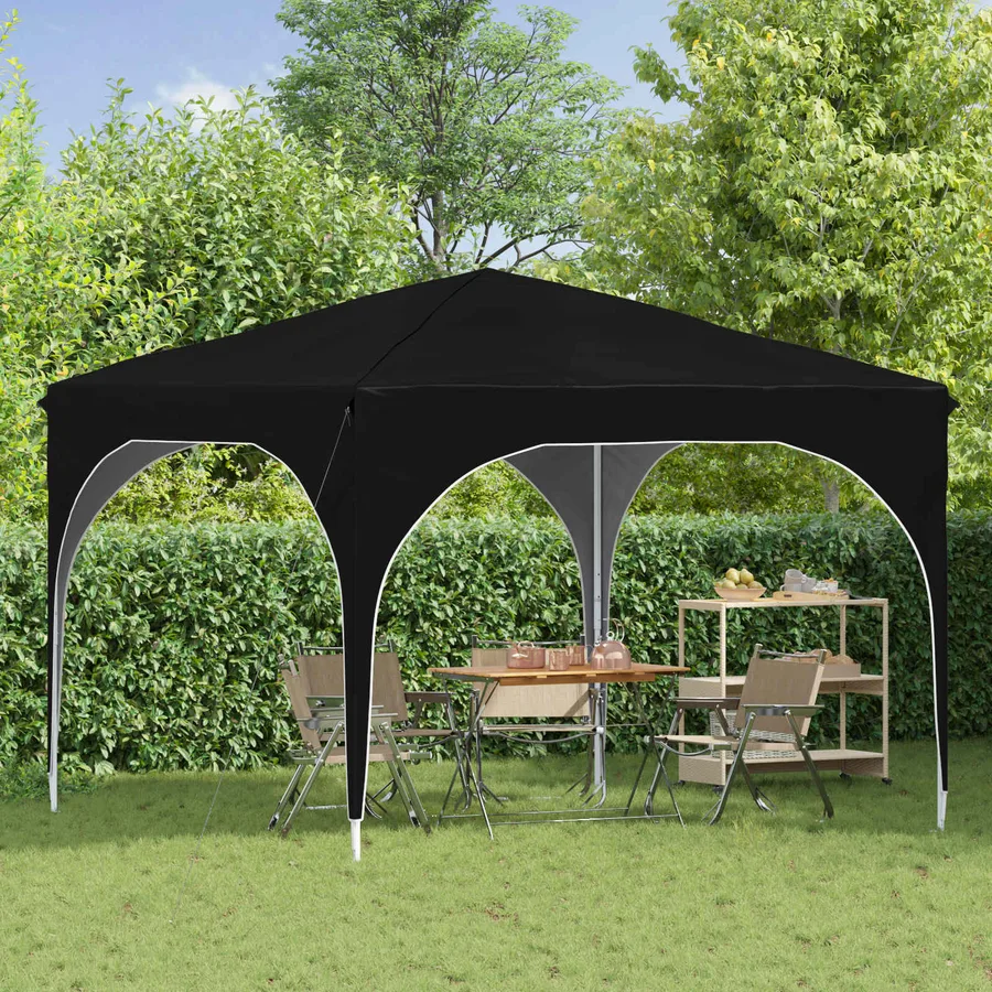 Tente de fête pop-up 290 x 290 x 245 cm Noir - 3
