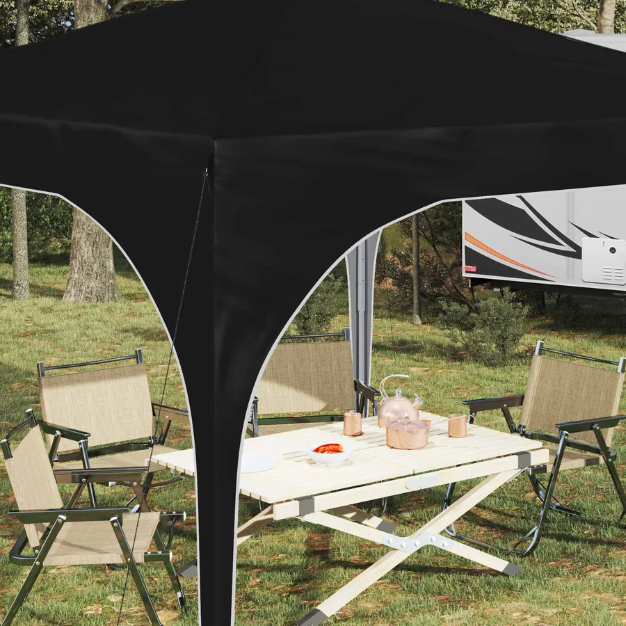 Tente de fête pop-up 290 x 290 x 245 cm Noir - 4