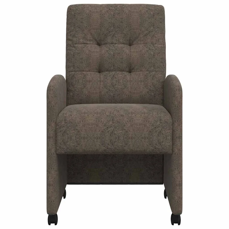 Chaises de Salle à Manger avec Roues 2 pcs Gris foncé - 4
