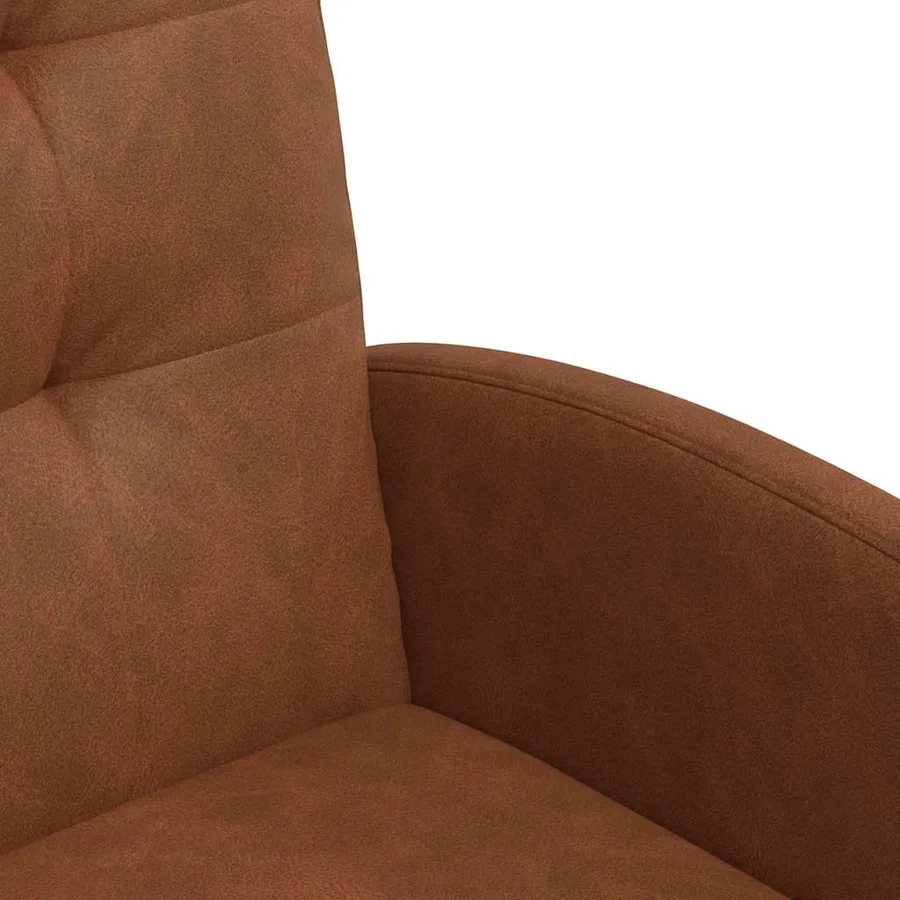 Chaises de Salle à Manger avec Roues 2 pcs Marron Simili cuir - 7